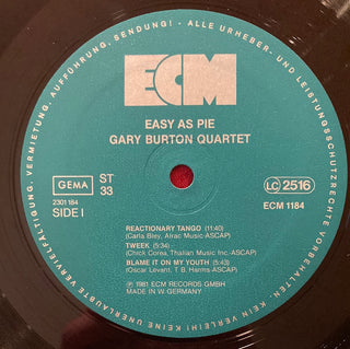 Gary Burton Quartet ‎– Easy As Pie LP (VG+)