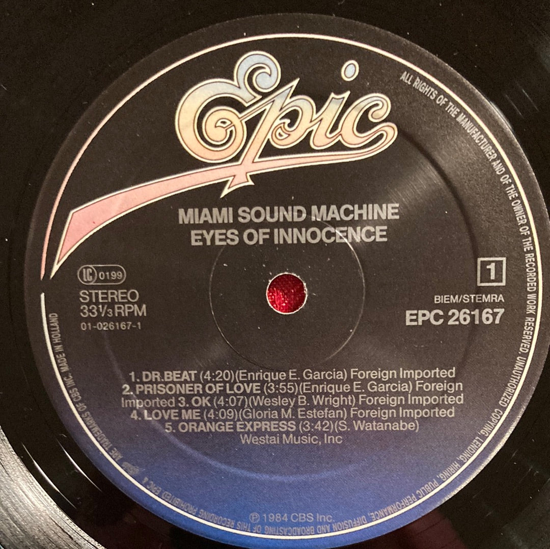 Miami Sound Machine - Eyes of Innocence LP (VG+)