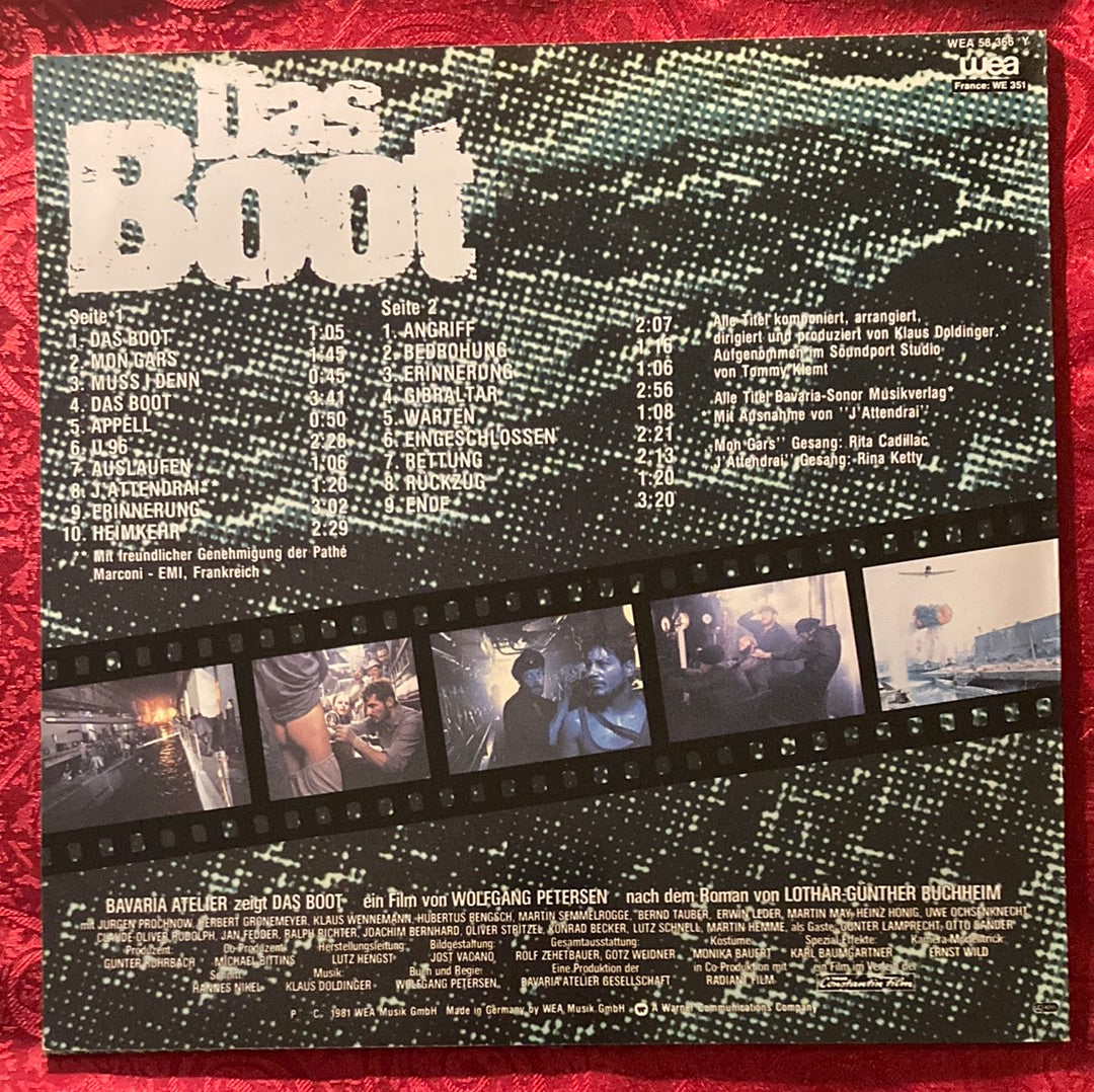 Klaus Doldinger ‎– Das Boot (Die Original Filmmusik) LP (VG+)