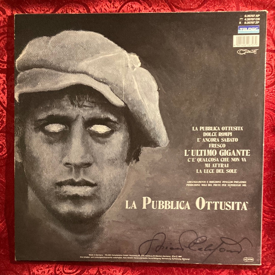 Adriano Celentano ‎– La Pubblica Ottusità LP mit OIS (VG+)