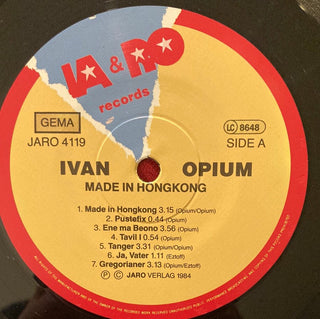 Ivan Opium ‎– Made In Hongkong LP (VG+) - schallplattenparadis