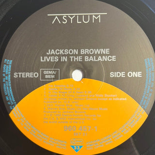 Jackson Browne ‎– Lives In The Balance LP mit OIS (VG+) - schallplattenparadis
