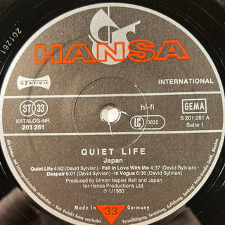 Japan ‎– Quiet Life LP (VG+) - schallplattenparadis