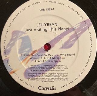 Jellybean - Just visiting this Planet LP mit OIS (VG) - schallplattenparadis