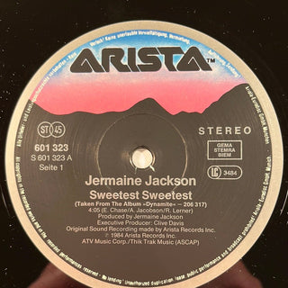 Jermaine Jackson ‎– Sweetest Sweetest (New American Mix) Maxi-Single (VG+) - schallplattenparadis