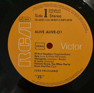 Jose Feliciano - Alive Alive-O Doppel LP (VG) - schallplattenparadis