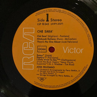 Jose Feliciano - Che Sara LP (VG+) - schallplattenparadis