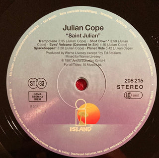 Julian Cope ‎– Saint Julian LP mit OIS (VG) - schallplattenparadis