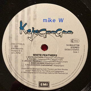 KajaGooGoo ‎– White Feathers LP mit OIS (VG) - schallplattenparadis