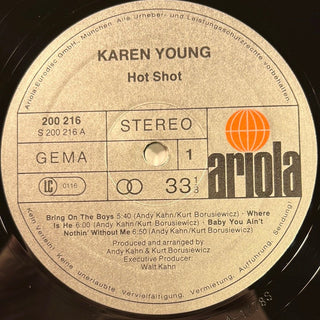 Karen Young ‎– Hot Shot LP (NM) - schallplattenparadis