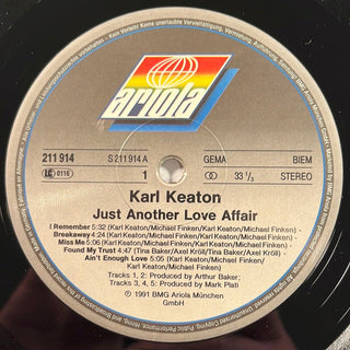 Karl Keaton ‎– Just Another Love Affair LP (NM) - schallplattenparadis