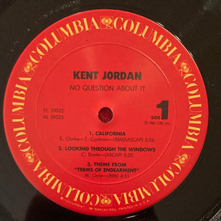 Kent Jordan ‎– No Question About It LP mit OIS (NM) - schallplattenparadis