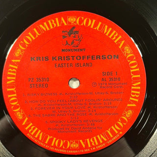 Kris Kristofferson ‎– Easter Island LP mit OIS (VG+) - schallplattenparadis