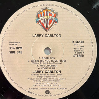 Larry Carlton ‎– Larry Carlton LP (VG) - schallplattenparadis