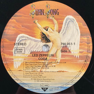 Led Zeppelin ‎– Coda LP mit OIS (VG) - schallplattenparadis