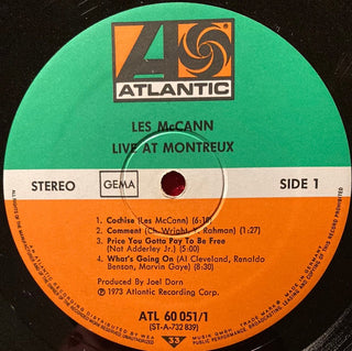 Les McCann ‎– Live At Montreux LP (VG) - schallplattenparadis