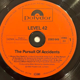 Level 42 ‎– The Pursuit Of Accidents LP mit OIS (VG) - schallplattenparadis