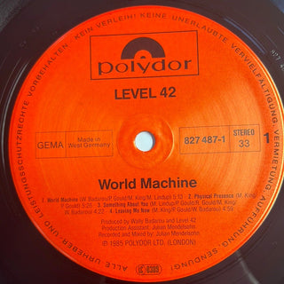 Level 42 ‎– World Machine LP mit OIS (VG+) - schallplattenparadis