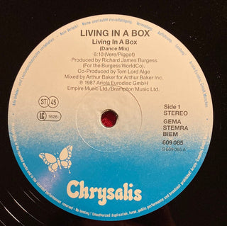 Living in a Box Maxi Single (VG) - schallplattenparadis