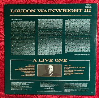 Loudon Wainwright III - A live one LP (VG+) - schallplattenparadis