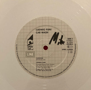 Ludwig Fun! ‎– Car Wash (White Vinyl) Maxi-Single (VG+) - schallplattenparadis