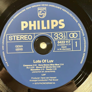 Luv' ‎– Lots Of Luv' LP (NM) - schallplattenparadis