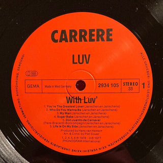 Luv - With Luv LP (VG+) - schallplattenparadis