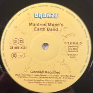 Manfred Mann's Earth Band ‎– Glorified Magnified LP (NM) - schallplattenparadis