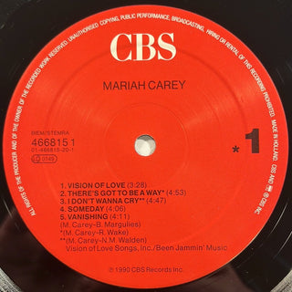 Mariah Carey ‎– Mariah Carey LP mit OIS (VG+) - schallplattenparadis