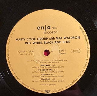 Marty Cook Group With Mal Waldron, Jim Pepper - Ed Schuller - John Betsch - Red,White,Black & Blue LP (VG) - schallplattenparadis