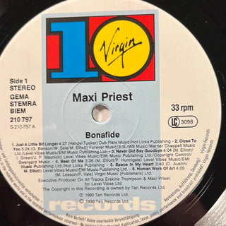 Maxi Priest ‎– Bonafide LP (VG+) - schallplattenparadis