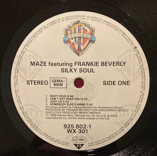 Maze Featuring Frankie Beverly ‎– Silky Soul LP mit OIS (VG) - schallplattenparadis