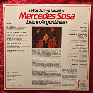 Mercedes Sosa ‎– Live In Argentinien LP mit OIS (NM) - schallplattenparadis