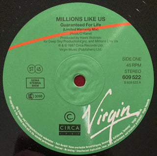 Millions Like Us ‎– Guaranteed For Life Maxi-Single (VG+) - schallplattenparadis