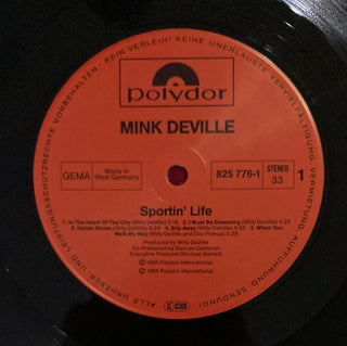 Mink de Ville - Sportin Life LP (VG) - schallplattenparadis