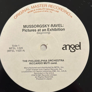 Mussorgsky / Ravel / Stravinsky, The Philadelphia Orchestra, Riccardo Muti ‎– Pictures At An Exhibition / The Firebird (Suite, 1919) LP mit OIS (NM) - schallplattenparadis