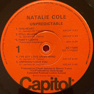 Natalie Cole ‎– Unpredictable LP (VG) - schallplattenparadis