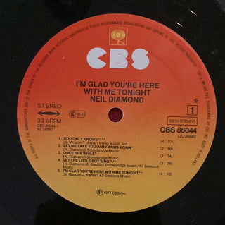 Neil Diamond - I´m glad you’re here with me tonight LP (VG) - schallplattenparadis