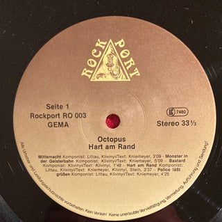 Octopus ‎– Hart Am Rand LP mit OIS (VG+) - schallplattenparadis