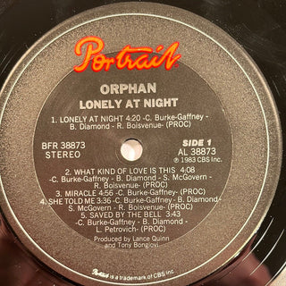 Orphan ‎– Lonely At Night LP (VG+) - schallplattenparadis