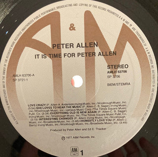 Peter Allen - It is Time for… Doppel LP (VG) - schallplattenparadis