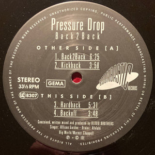 Pressure Drop ‎– Back 2 Back Maxi-Single (VG+) - schallplattenparadis