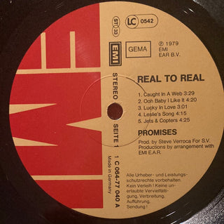 Promises - Real to Real LP mit OIS (VG+) - schallplattenparadis