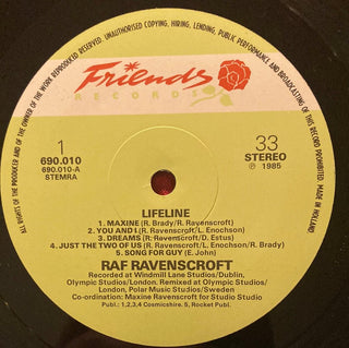 Raf Ravenscroft ‎– Lifeline LP (NM) - schallplattenparadis