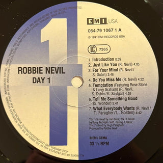 Robbie Nevil ‎– Day 1 LP mit OIS (VG) - schallplattenparadis