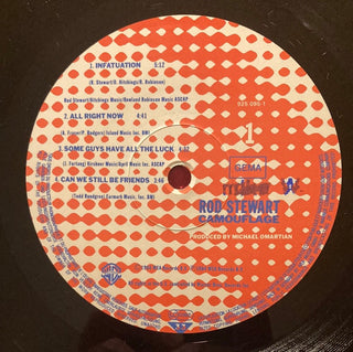 Rod Stewart ‎– Camouflage LP mit OIS (NM) - schallplattenparadis