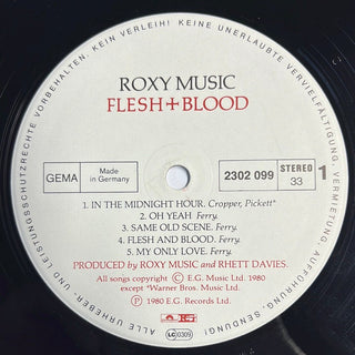 Roxy Music ‎– Flesh + Blood LP mit OIS (VG+) - schallplattenparadis