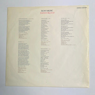 Roxy Music ‎– Flesh + Blood LP mit OIS (VG+) - schallplattenparadis