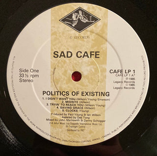 Sad Café – Politics Of Existing LP mit OIS (VG+) - schallplattenparadis