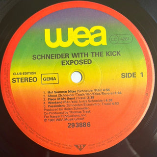 Schneider With The Kick ‎– Exposed LP mit OIS (NM) - schallplattenparadis